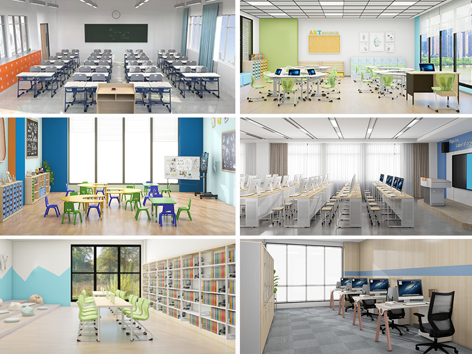 3D कक्षा लेआउट सेवा