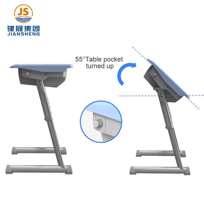 झपकी फ़ंक्शन के साथ छात्र डेस्क और कुर्सी स्कूल फर्नीचर