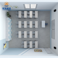 स्कूल के लिए नॉक डाउन डबल स्कूल डेस्क और कुर्सी टेबल