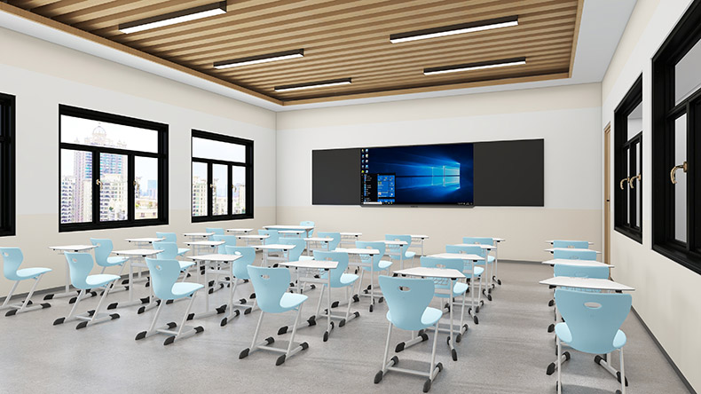 student desk and chair