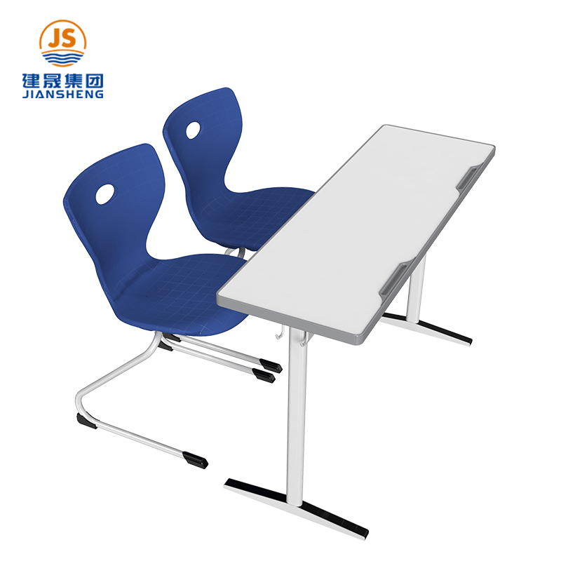 कक्षा के छात्रों के लिए डबल स्कूल डेस्क और कुर्सी सेट