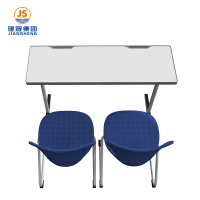 कक्षा के छात्रों के लिए डबल स्कूल डेस्क और कुर्सी सेट