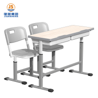 Verstellbares Doppel-Schreibtisch- und Stuhlset für Schüler