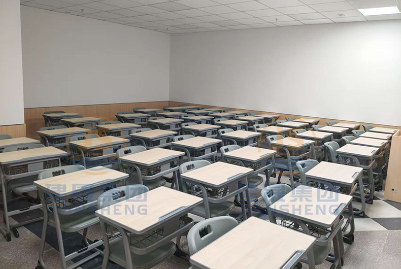 student desks and chairs