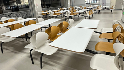 Proyecto integral de muebles de restaurante de Jiansheng Furniture para el Instituto Xiamen
