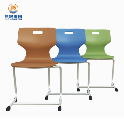 Chaise d'étudiant en plastique pour école universitaire