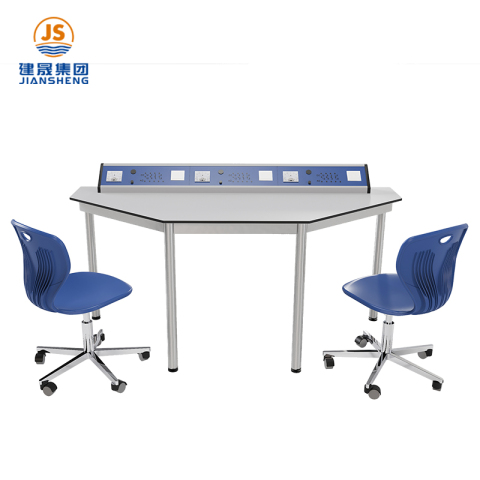 School Laboratory Furniture Lab Tables with Hexagon Shape