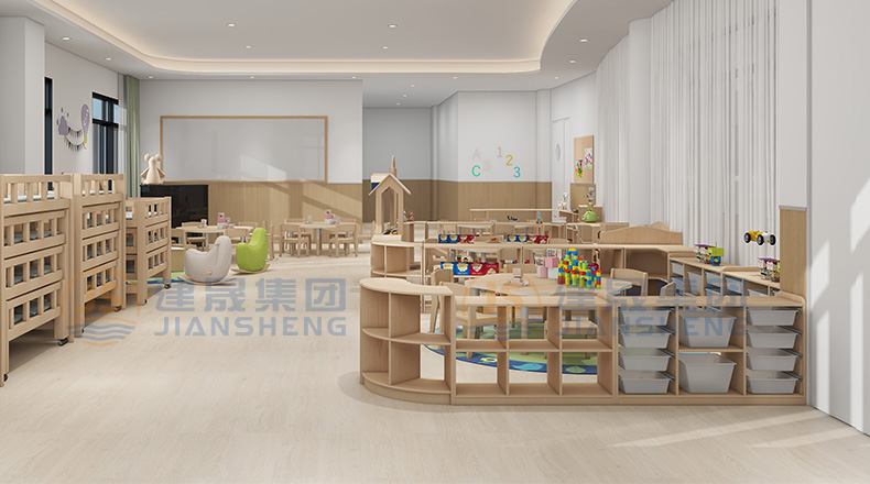 kindergarten storage cabinet