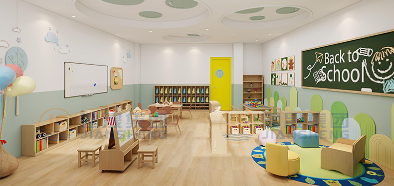 kindergarten solid wood table