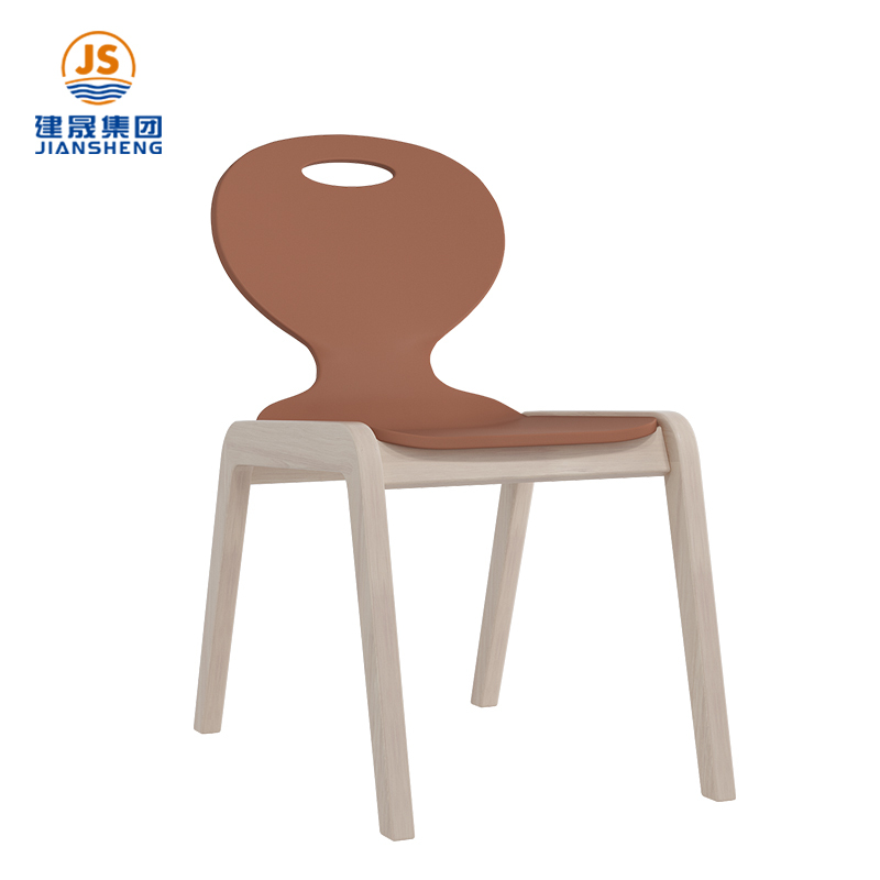 Издржљива столица од пуног дрвета за вртић за учионицу