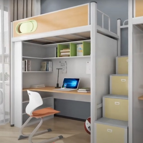 Mobilier Jiansheng - Design excelent într-un dormitor mic: Arta extinderii spațiului