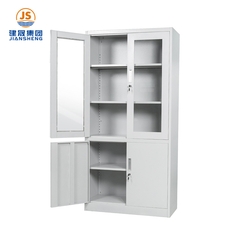 Закључавајући челични ормар за документе са стакленим вратима