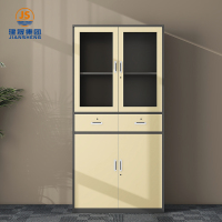 Стаклени канцеларијски ормар за документе са фиокама