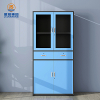 Стаклени канцеларијски ормар за документе са фиокама