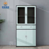 Стаклени канцеларијски ормар за документе са фиокама