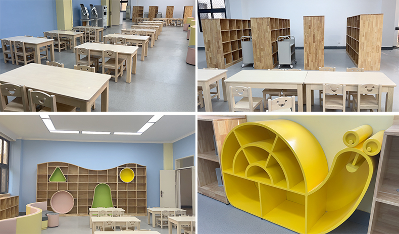 library reading desks and chairs