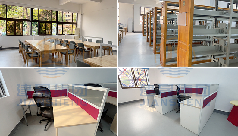 library bookshelves