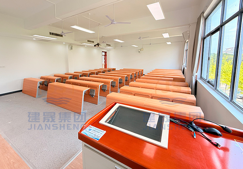 student desks and chairs