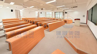 जियानशेंग फ़र्नीचर | हेफ़ेई प्रौद्योगिकी विश्वविद्यालय व्याख्यान कक्ष कुर्सी और छात्र डेस्क और कुर्सियों की डिलीवरी का मामला