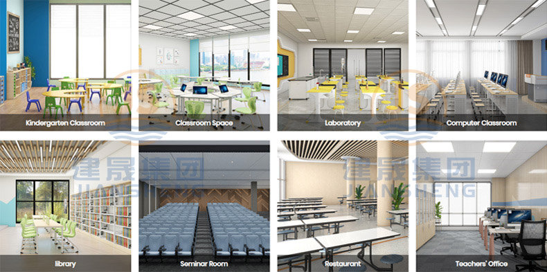 university school table and chair