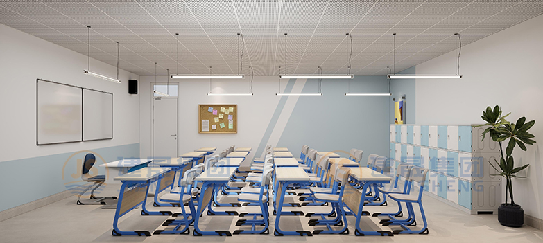 student desks and chairs
