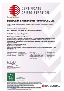 FSC-Standard für die Chian of Custody-Zertifizierung