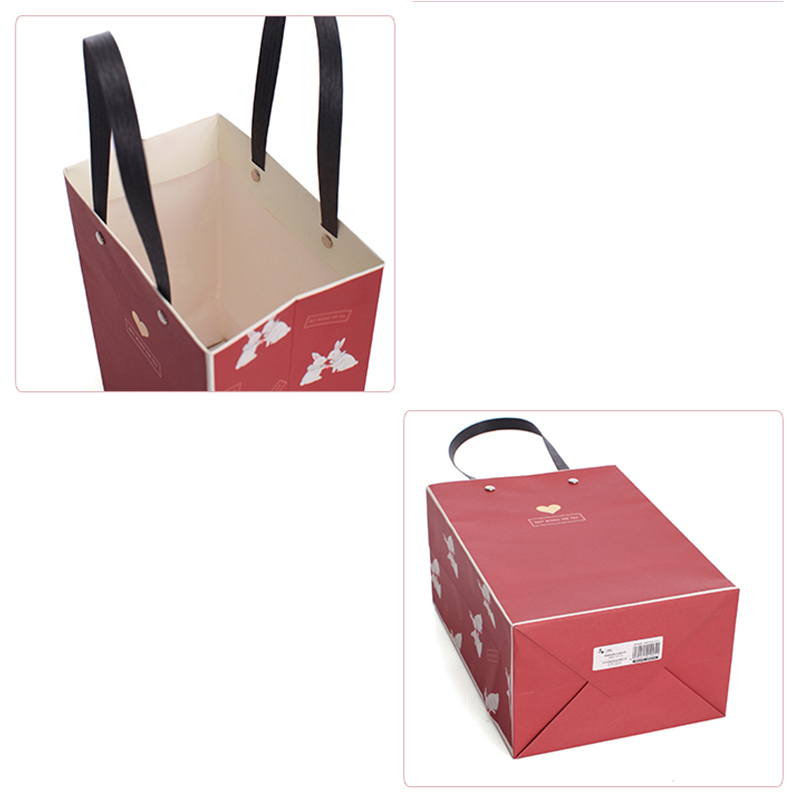 Impression de logo Cosmétiques grand public colorés bijoux électroniques Shopping Sacs en papier