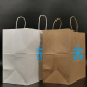 100% ecologico riciclabile Grandi sacchetti per la spesa in carta marrone bianca con manici