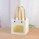 Rivet handle Craft colorful festival gift Paper Bags With open Window