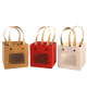Rivet handle Craft colorful festival gift Paper Bags With open Window