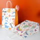 Sacs de transport en papier kraft pour cadeau d'épicerie en papier de conception personnalisée avec poignées torsadées