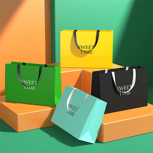 Sacs en papier cadeau d'épicerie en carton coloré prix usine avec logo