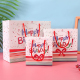 Sacolas de papel para presente de festa de aniversário com logotipo personalizado com alças
