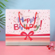 أكياس ورقية هدايا عيد ميلاد سعيد بشعار مخصص مع مقابض