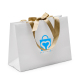 Custom Luxury Boutique Jewelry Paper Bags With Ribbon Tie Bow