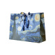 Bolsa de papel de embalaje de regalo de lujo con logotipo personalizado con asas lazo de cinta