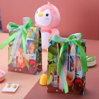 Sac de traitement de papier de goodie de cosmétiques de luxe de vente entière avec l'arc de ruban