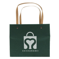 Yeniden kullanılabilir Thinken kare alt çiçek kutusu Kraft Kağıt taşıma Çantası