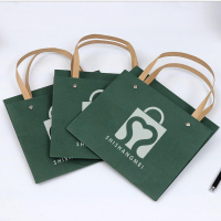 Yeniden kullanılabilir Thinken kare alt çiçek kutusu Kraft Kağıt taşıma Çantası