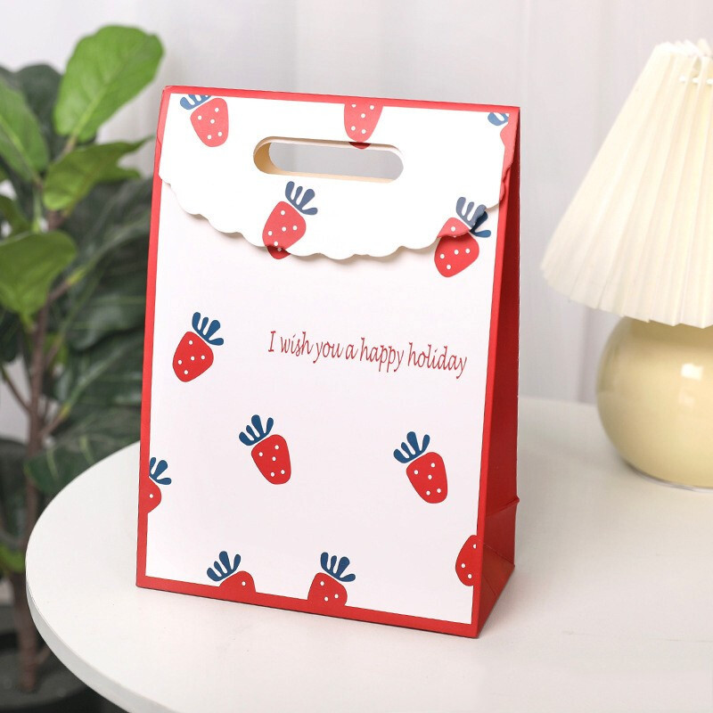 Personalize design Die Cut Handle pouch Paper Bag