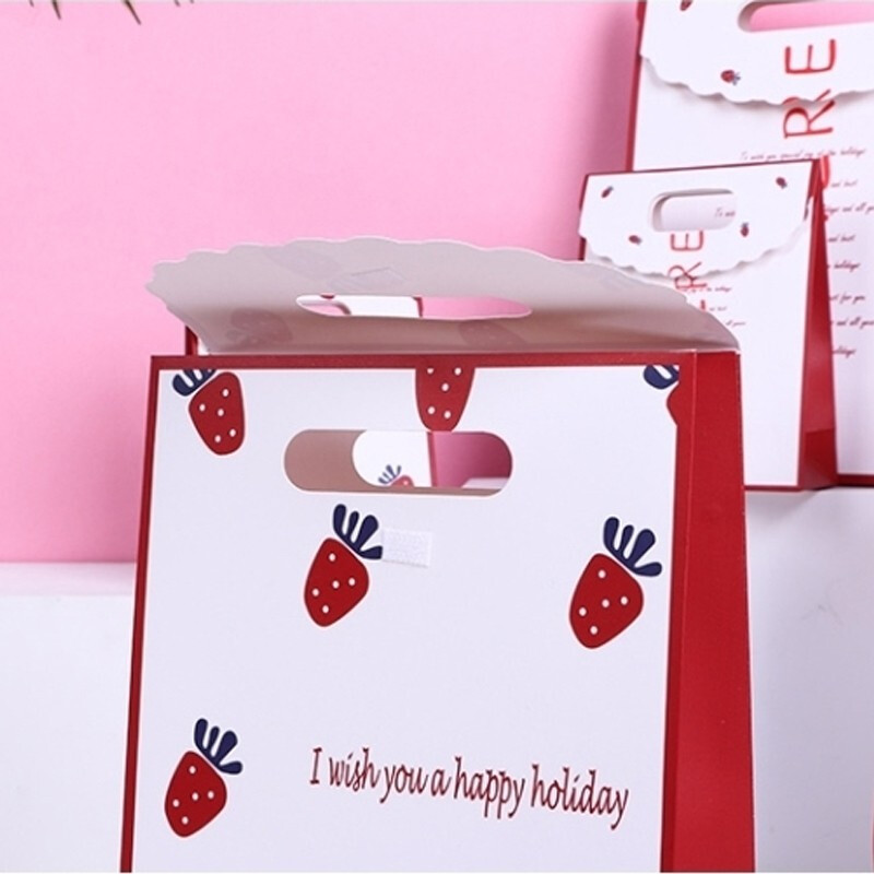 Personalize design Die Cut Handle pouch Paper Bag