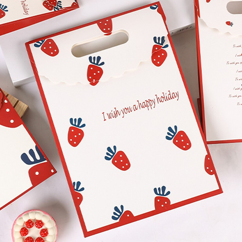 Personalize design Die Cut Handle pouch Paper Bag