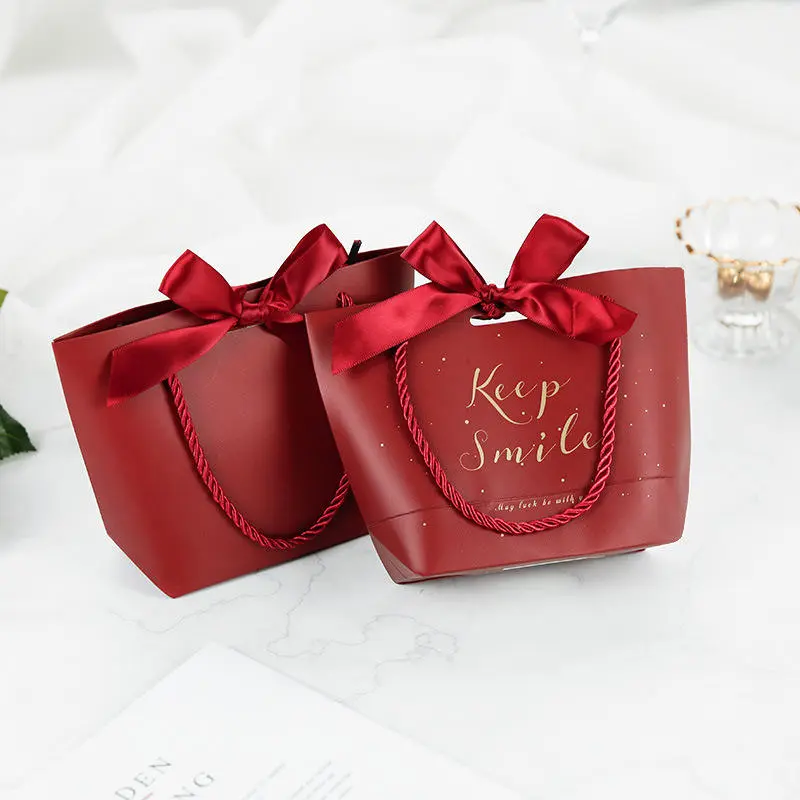 Sac en papier cadeau de bijoux de noce direct d'usine avec le logo personnel