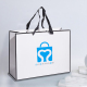 Custom Logo White clothing Shoes Paper Bags with ribbon Handles