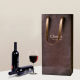 Decorative luxury custom color brown bulk wine gift paper bags