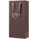 装飾的な高級カスタムカラーブラウンバルクワインギフト紙袋