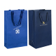 Özel kişiselleştirilmiş çift Şarap hediye kolları ile kağıt alışveriş çantası