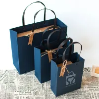 Impression personnalisée en gros sacs de transport en papier kraft étanche à l'eau
