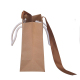 Bolsa de papel de regalo Kraft marrón fuerte con ventana transparente