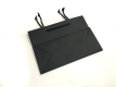 Bolsa de papel de compras de regalo de zapatos de ropa negra de diseño de marca de terciopelo Premium de lujo